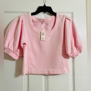 Aerie Light Pink Puff Sleeve - Women’s XS (NEW W/TAGS)